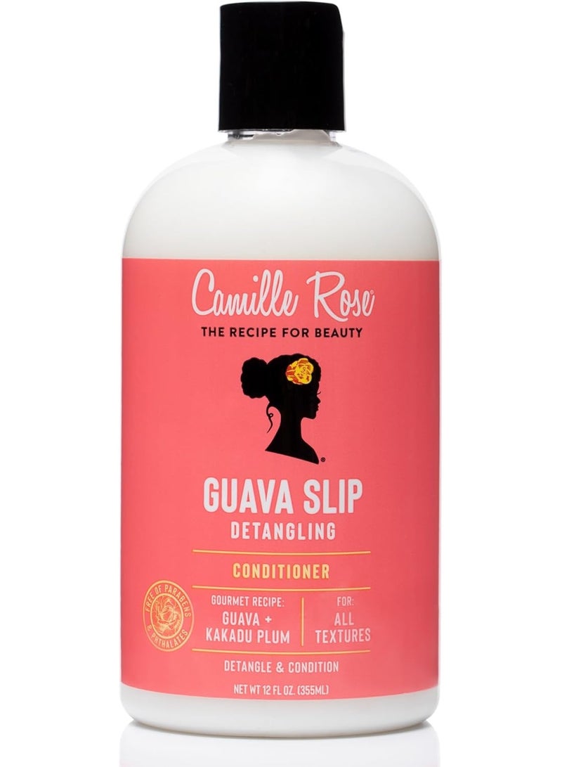 Camille Rose Guava Slip Detangling Conditioner, with Guava, Kakadu Plum and Soursop to Detangle, Condition and Revive, for All Hair Textures, 12 fl oz - Image 1